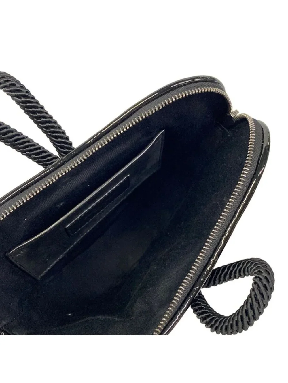 Saint Laurent Paris Clutch Black Heart Embossed Leather